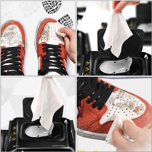 Natural Sneaker & Shoe Cleaner Wipes - 1 Packs of 80 jb0uwu-jb
