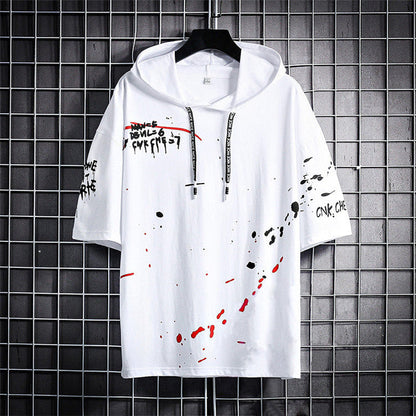 Men's Cotton Printed Hoodie – Casual & Comfortable Streetwear Sahil Shop
