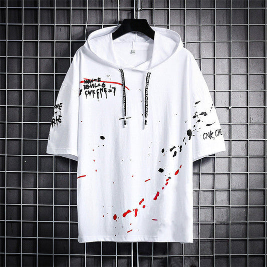 Men's Cotton Printed Hoodie – Casual & Comfortable Streetwear Sahil Shop