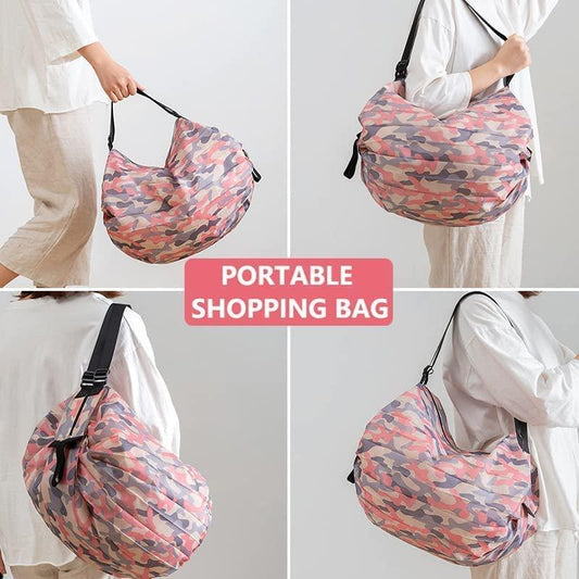 2-Pack Foldable Grocery Bags – Reusable, Compact & Durable Sahil Shop