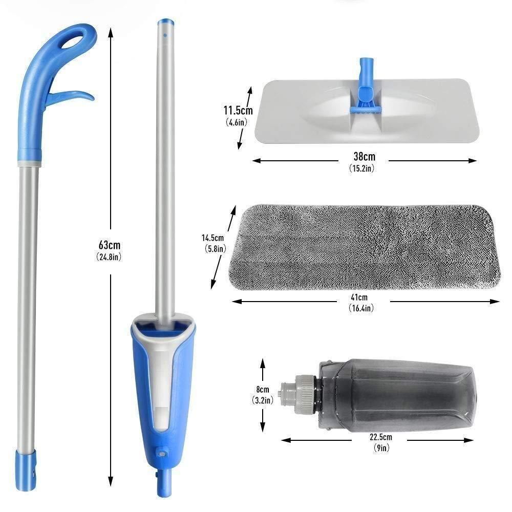360° Spray Mop for Floor Cleaning – Microfiber Wet & Dry Mop with Refillable Bottle (600ml) Sahil Shop