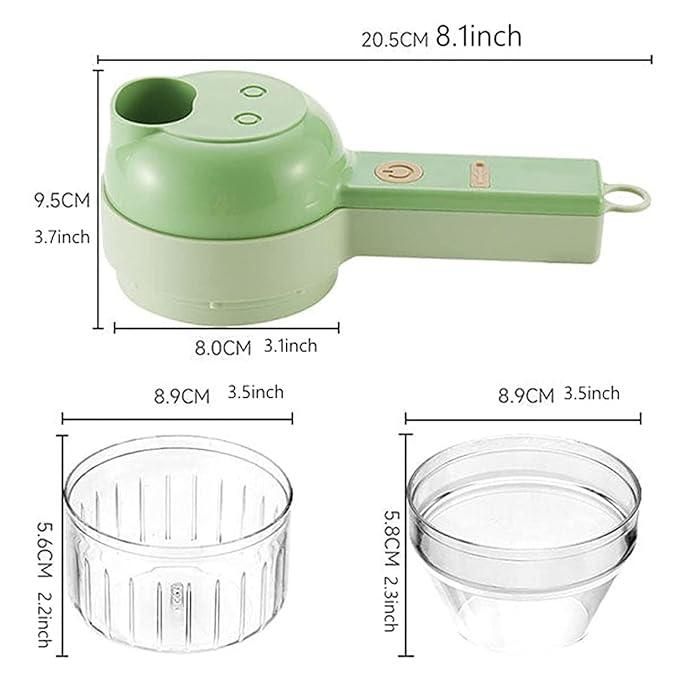 4-in-1 Portable Electric Vegetable Cutter Set – Chopper, Slicer, Grinder & Peeler jb0uwu-jb