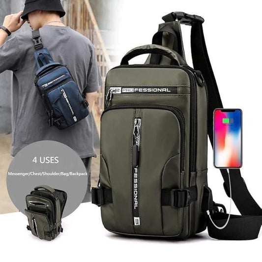 Unisex Sling Shoulder Bag with Charging Sahil Shop