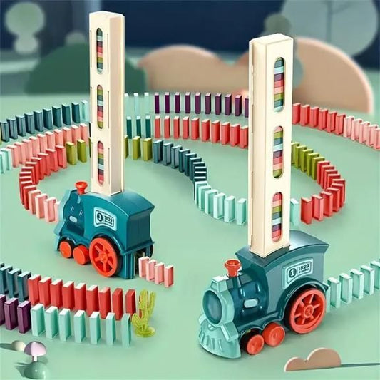 Train Toy Domino Set for Kids BPA Free Plastic with Sound Effects Sahil Shop