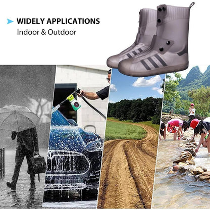 Waterproof Rain Shoe Covers with Secure Button Closure Sahil Shop