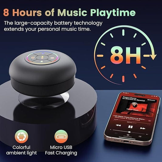 Large Suction Cup Waterproof Bluetooth Speaker jb0uwu-jb