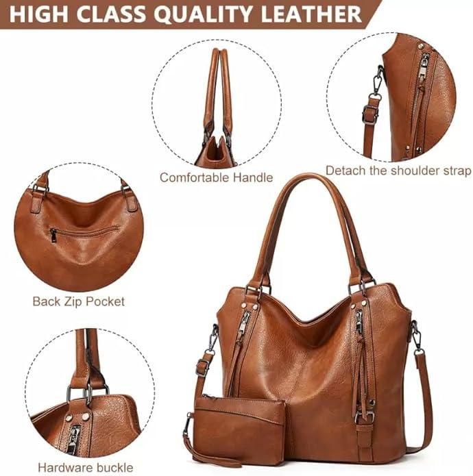 Women’s Tote Handbag Set – Stylish PU Leather Hobo Bag with Shoulder Strap | Elegant Office & Work Purse Sahil Shop