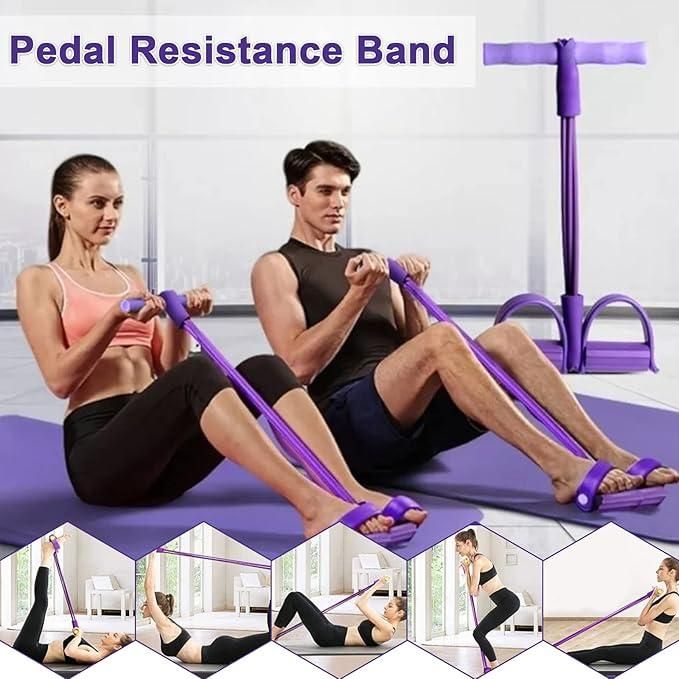 🧘‍♀️ Yoga Pedal Puller Resistance Band – Full Body Fitness Anytime, Anywhere! 💪✨