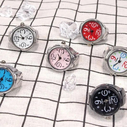 Unisex Ring Watch - Analog Quartz Finger Timepiece for Men & Women | 30g Lightweight