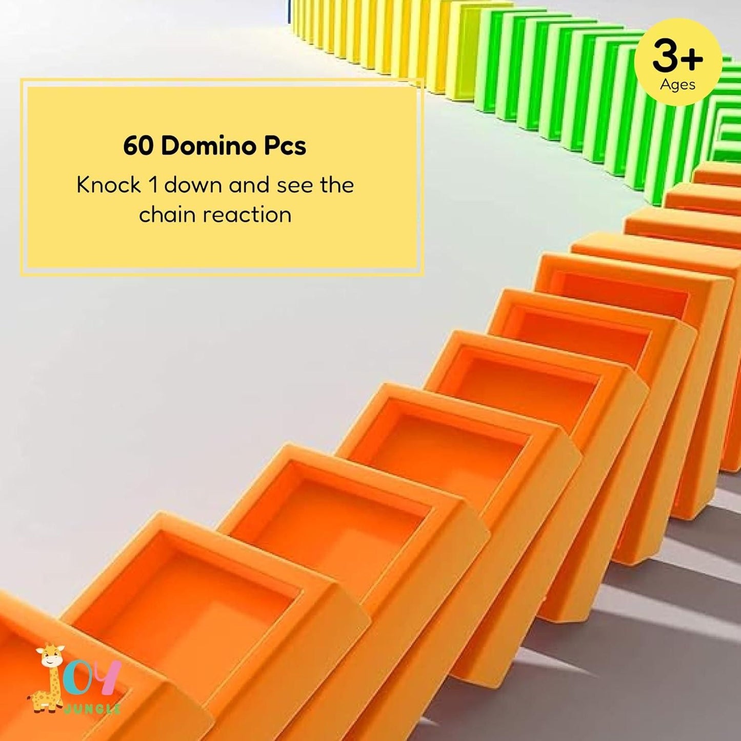 Train Toy Domino Set for Kids BPA Free Plastic with Sound Effects Sahil Shop