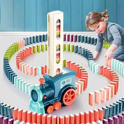 Train Toy Domino Set for Kids BPA Free Plastic with Sound Effects Sahil Shop