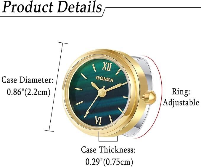 Stylish Unisex Ring Watch – Trendy Finger Wearable Smartwatch Sahil Shop