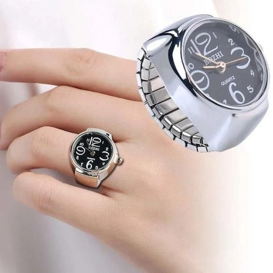 Unisex Ring Watch - Analog Quartz Finger Timepiece for Men & Women | 30g Lightweight