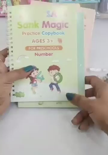 Magic Writing Practice Book for Kids – Reusable with Disappearing Ink